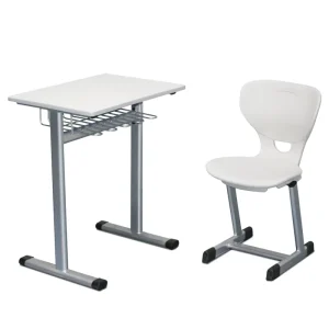 Modern Design School Furniture Set College Chair and University Desk Metal Students Table Use