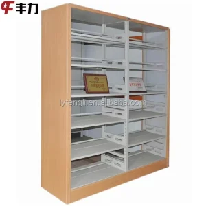 Modern Design School Wood Library Furniture Adjustable Freestanding Iron Bookshelf Steel Bookcase Metal Library Bookshelf