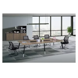 Modern Design Sleek Office Conference Table Chairs for Hotels Schools Hospitals Customized Size Elm Material Office Furniture