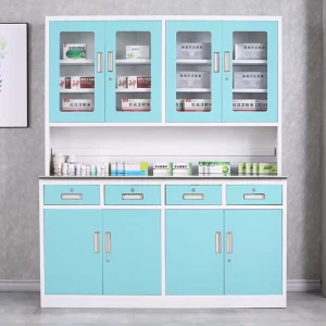 Modern Design Stainless Steel Storage Medical Dental Cabinet Metal Hospital Room Furniture Manufacture