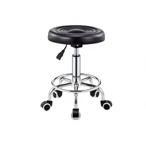 Modern Design Stainless Steel Swivel Revolving Chair with Adjustable Height Stool for Office Use
