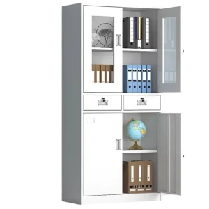 Modern Design Steel Adjustable File Cabinet with 2 Drawers and Key Lock for Home Office Workshop School and Commercial Use
