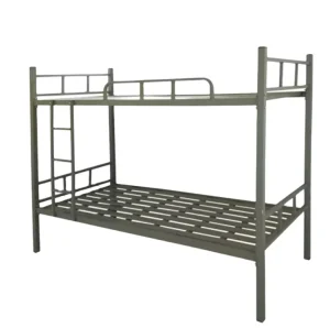 Modern Design Steel Double Iron Bunk Bed With Detachable Metal Frame One Stop School Furniture for Apartment Use