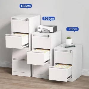 Modern Design Steel Drawer Filing Cabinets High Quality Home Office Use Dressers with Locks for Bedroom or School