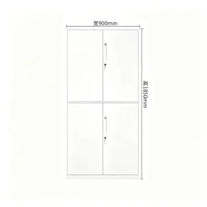 Modern Design Steel Filing Cabinet Two Section Steel Filing Cabinet for Home Office Bedroom Hotel School Warehouse Use