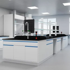 Modern Design Steel Frame Hexagonal Work Tables Biotechnology Physics School and Hospital Lab Furniture