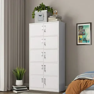 Modern Design Steel Storage Cupboard with Key Lock Home Office Furniture Gym Metal Filing Cabinet