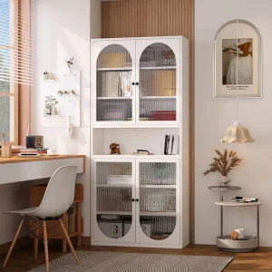 Modern Design Steel Storage Display Cabinet Modular Etagere Shelf Luxury Bookshelf Living Room Furniture Multi-functional