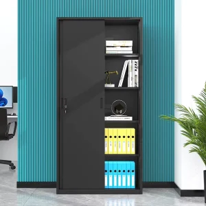 Modern Design Two Door Steel Office Filing Cabinets Lockable Metal Cupboard for Home School Office Gym Use for Bedroom