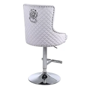 Modern Design Velvet Adjustable Height Designer Fabric Luxury Hotel Dining Bar Stools