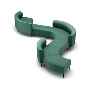 Modern Design Velvet Fabric Convertible Modular Sofa Set for Apartment Living Room Home Office Furniture