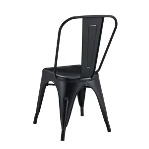 Modern Design Vintage Industrial Steel Iron Frame Metal Chairs Cafe Chair