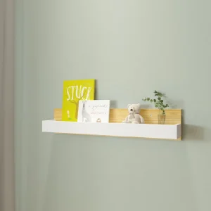 Modern Design Wall Mounted Hanging Shelf Rack Bookcase Kids Stuff Organizer For Bedroom Living Room Study Room