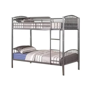Modern Design White Steel Tube Dormitory Loft Bunk Bed Frame H823 Strong for Students Hostels Bedrooms Bedroom Furniture