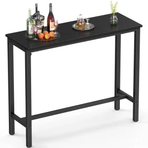 Modern Design Wood Metal Rustic Brown Sturdy Easy to clean High Top Console Table Bar Table for Dining