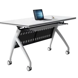 Modern Design Wood Training Table Foldable Desk for Office Training Room Meeting Room Classroom 12 Seater Commercial
