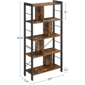 Modern Design Wooden Panel Bookshelves for Living Room Office Furniture
