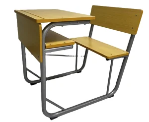 Modern Design Wooden School Furniture Desk and Chair Set for Apartment Use