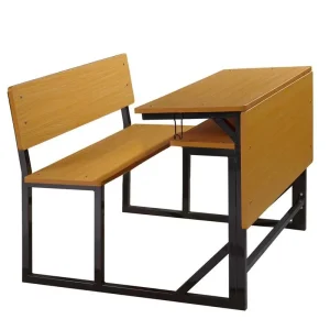 Modern Design Wooden School Furniture Used Classroom Desk Chair and Bench Table for Middle School