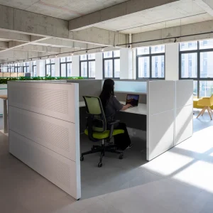 Modern Design Workstation for Call Centers Durable Steel Cubicle Manufactured by Call Center Workstation