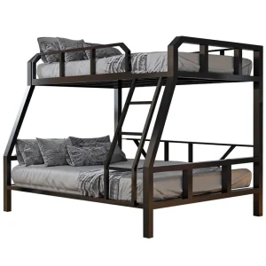 Modern Design Wrought Iron Bunk Beds for Gaming Hotels Dormitory Double-Decker Student Beds