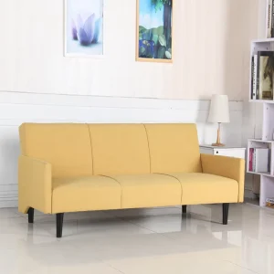 Modern Designed Comfortable Hotel Sofa Bed with Fabric Cushions Space-Saving and Foldable