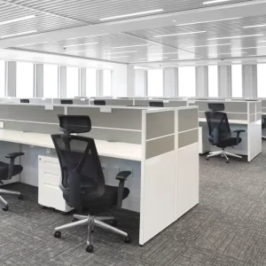 Modern Designed Official Furniture Cubicles Office Desk Durable MFC Material L Shape Modular Workstation Partition
