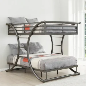 Modern Designed Round Universe Metal Iron Bunk Beds Durable Special for Students Dormitory Hostel Hotel School Apartment