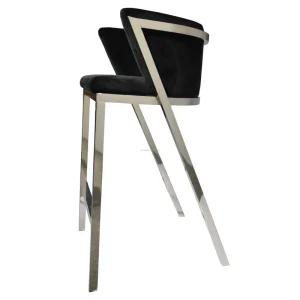 Modern Designer Bar Furniture Metal Silver Leg Bar Chairs Stool Restaurant