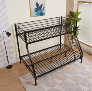 Modern Designer Iron Bunk Bed Luxury Kids Bed Frame Set Beauty for Home School Department Apartment Use