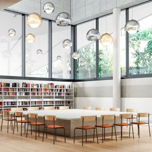Modern Designer Nordic Upholstered Office Canteen Dinging Reading Multi Purpose Chair for College School Library Reading Room
