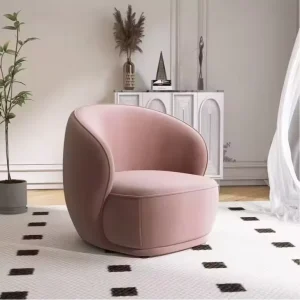 Modern Designer Single Sofa Chair Tiger Print Fabric Light Luxury Single Dining Chair for Hotel Office Home Use Negotiation
