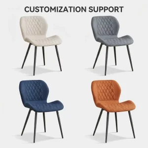Modern Diamond Quilted Swivel Adjustable Bar Chair Metal Base Leather Bar Stools for Real Estate Sales Gallery Experience Center