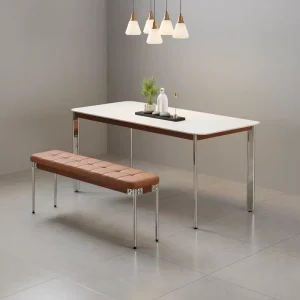 Modern Dining Bench with Comfortable Seat Suitable for Dining Room Living Room Office or Study Furniture for Home