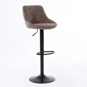 Modern Dining Chairs Swivel Metal Frame Synthetic Leather PU Kitchen Bar Stools Adjustable Height Many Colors Living Room