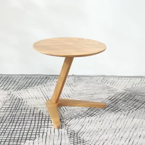 Modern Dining Tables Tea Tables Hotels Commercial Coffee Shops Round Solid Wood Edge Tables