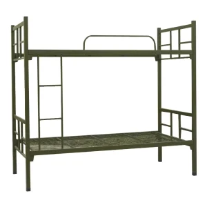 Modern Double Bunk Beds for Teenagers Steel Bed Frame for Dormitory Bedroom School Hotel Apartment Use