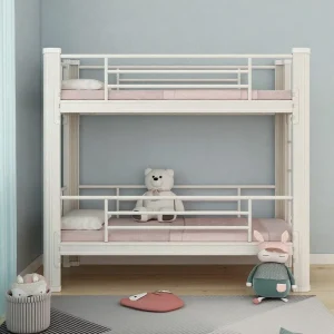 Modern Double Decker Beds Metal Steel Bunk Beds Children’s Beds for Student Dormitories and Kindergartens