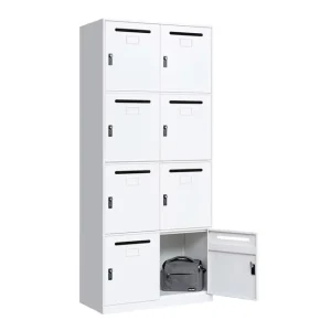 Modern Double Door Swing Filing Cabinet Lock Set Fireproof Archive for Library Workshop Kitchen Gym Outdoor Use Plastic Handles