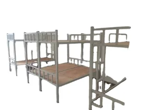 Modern Double Layers Steel Adjustable Full Size Dormitory Bunk Bed for Apartment and School Use
