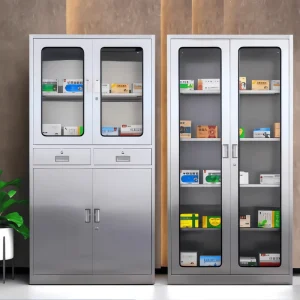 Modern Dual use 304 Stainless Steel Hospital Cabinet Sterile Medicine Holder & Office File Organizer