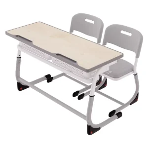 Modern Durable ABS Classroom Furniture Set with Height Adjustable Comfortable Desk and Chair for Middle School Students