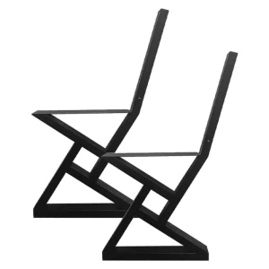 Modern Durable Bench Legs with Backrest Bracket Customizable Color Metal Furniture for Dining Park Use Indoor Outdoor