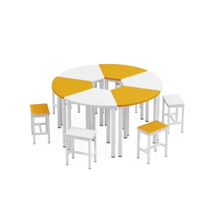 Modern Durable Commercial Furniture Height Adjustable Plastic School Chairs Desk Set Kids Dining Hotel High 3 Year