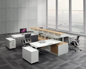 Modern Durable Convertible Single Person Office Workstation Desk with Easy Assembly Factory Price Partition Cubicles