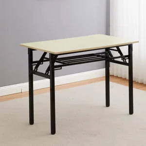 Modern Durable Double Layer Folding Wood Table for Outdoor Training Learning Homework Adjustable Feet Multi Function Design