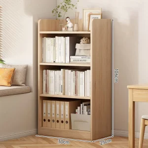 Modern Durable Eco-Friendly Wooden Bookshelf with 5 Shelves for Home Office Living Room Bedroom Storage