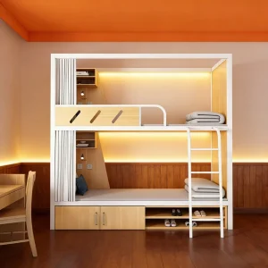 Modern Durable Four Person Metal Dormitory Bed Space Capsule Design for School Hotel & Apartment Bedrooms