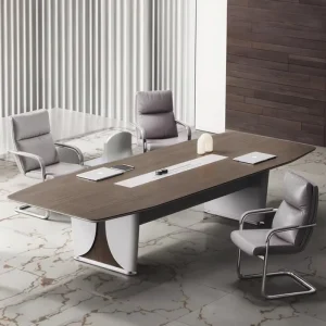 Modern Durable High Quality Wood Conference Table for Office School Meeting Room Boardroom Luxury Customizable Adjustable Hot