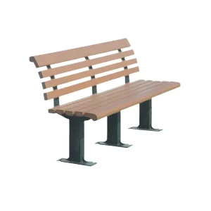 Modern Durable Iron Outdoor Patio Benches with Cast Iron Legs for Schools Hospitals Parks Customizable